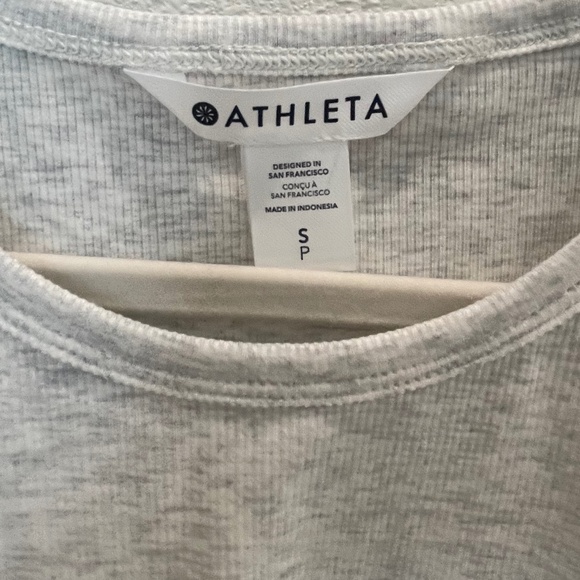 NWT Athlete Signature Rib Tank Grey Heather (Size S) - Picture 6 of 7
